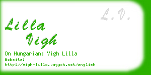 lilla vigh business card
